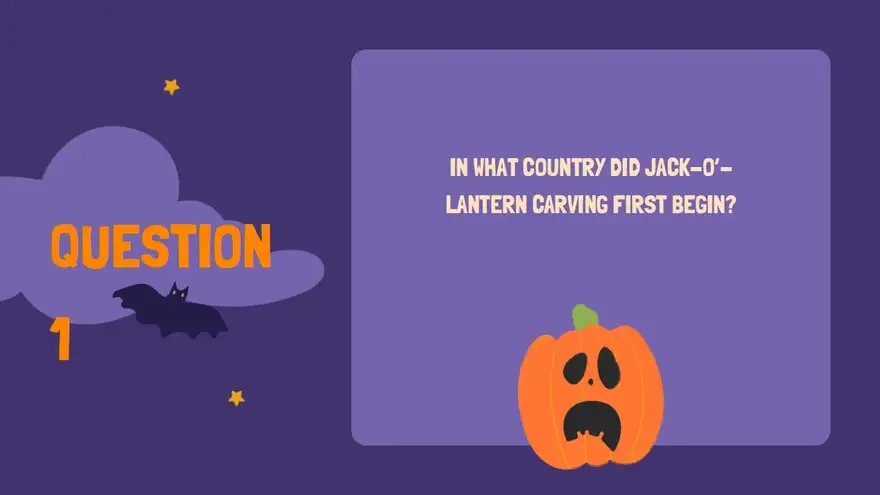 Pumpkin Pop Trivia Interactive Game