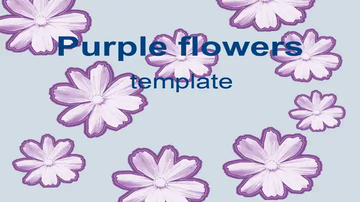 Purple Flower Template