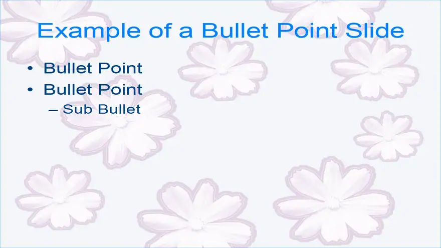 Purple Flower Template