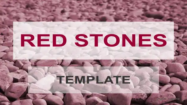 Red stones template