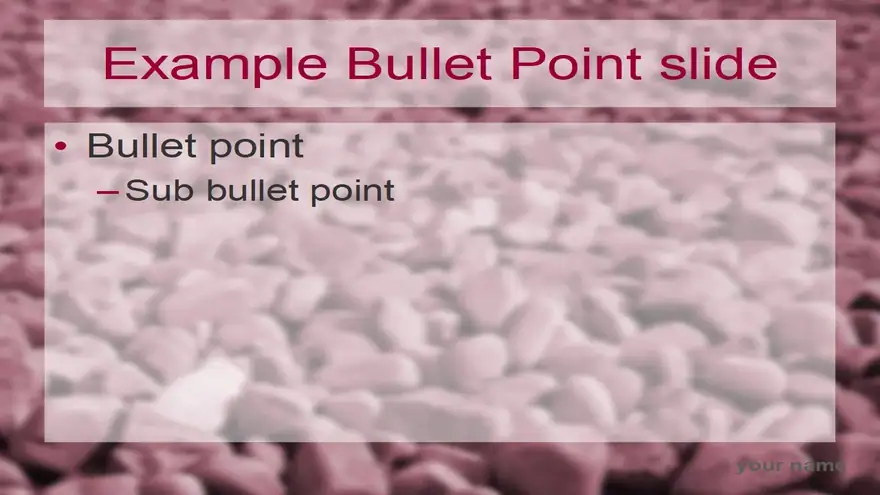 Red stones template