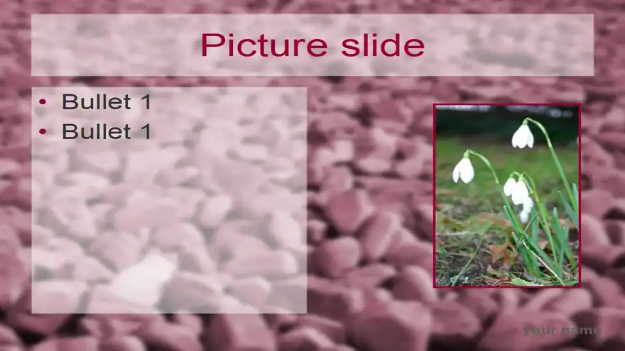 Red stones template