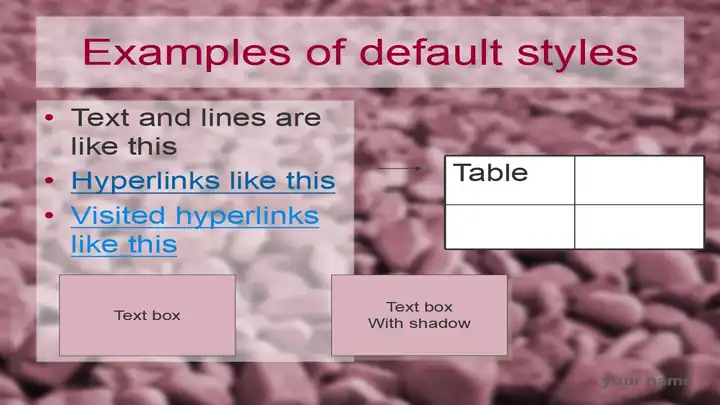 Red stones template