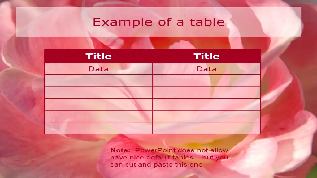 Romantic Flowers PowerPoint Template