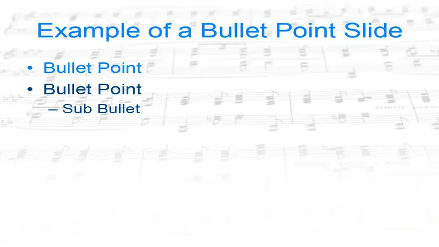 Sheet Music template