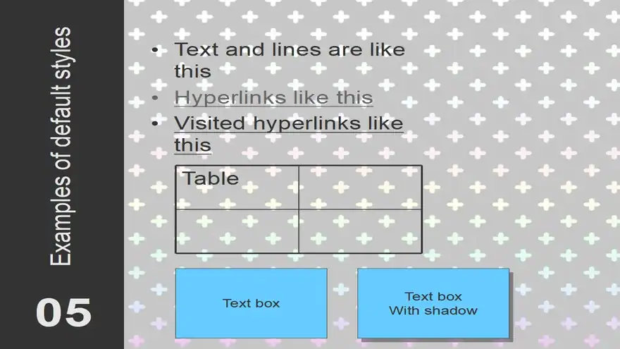 Silver Stars Template