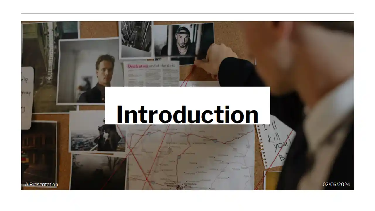 Simple Clean Homicide Scene Investigation Slides