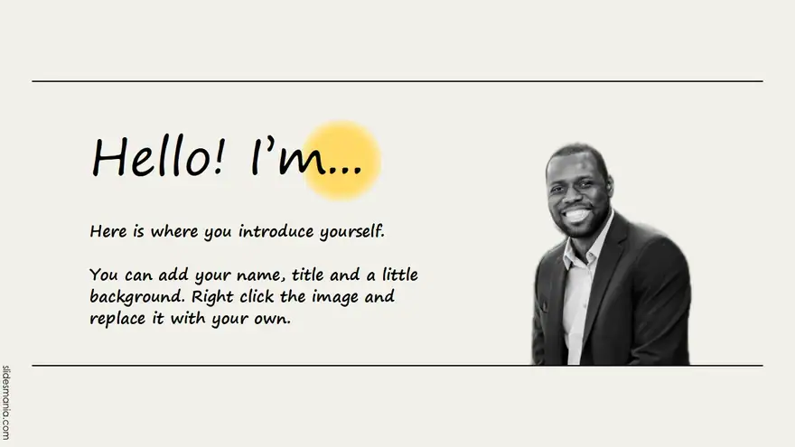 Simple & Professional free template for canva, powerpoint and google slides.