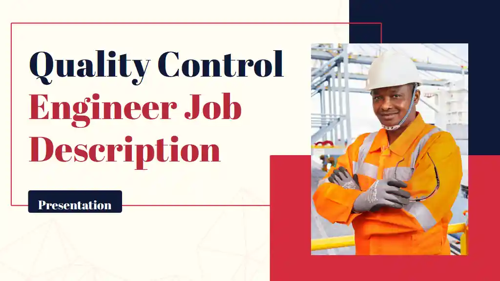 Simple Quality Control Engineer Job Description Slides