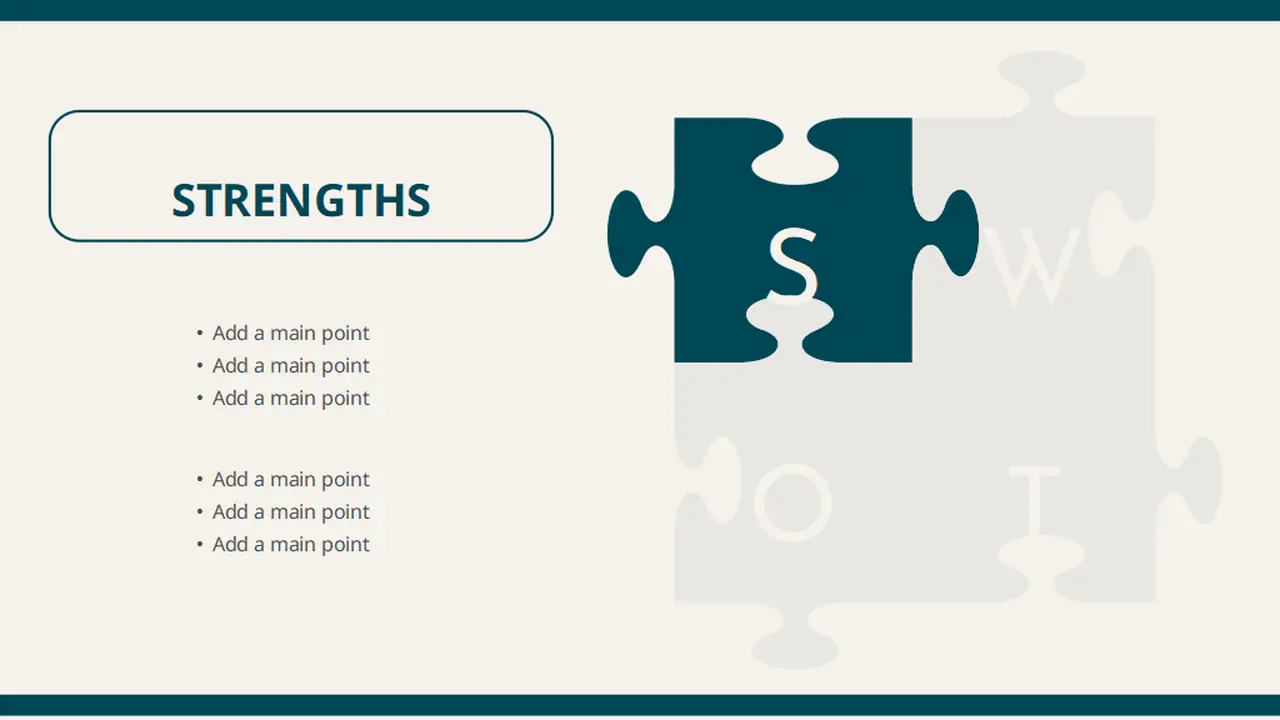 Simple SWOT Analysis Slides for Business