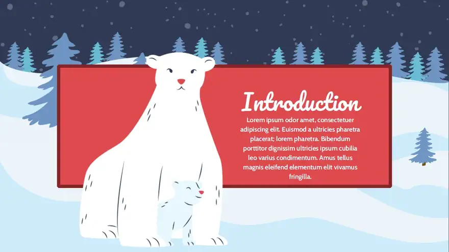 Simple Winter Background Slides