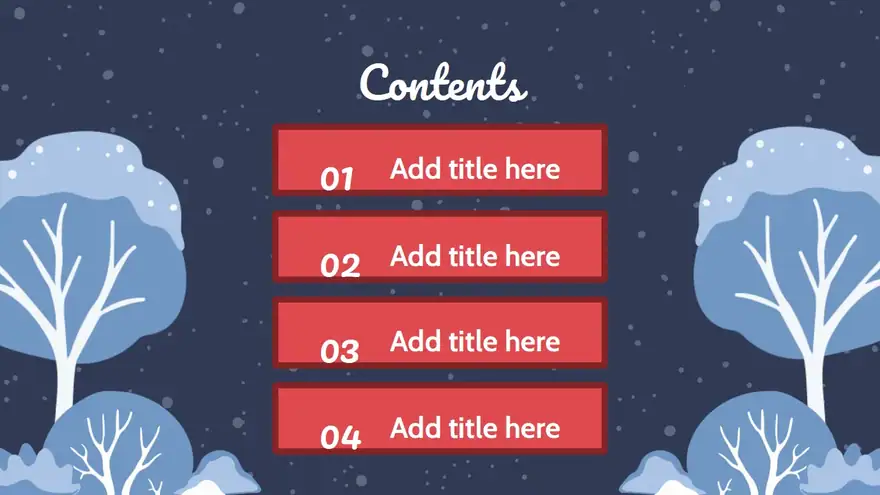 Simple Winter Background Slides