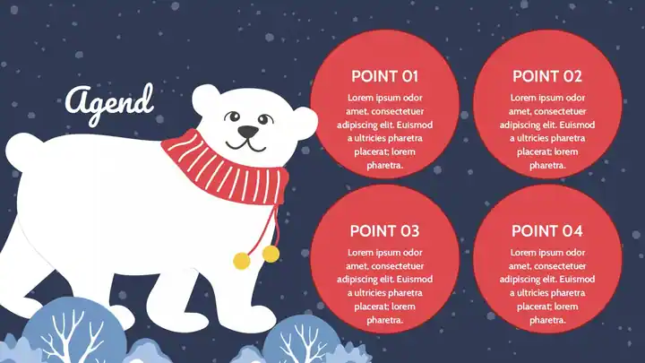 Simple Winter Background Slides