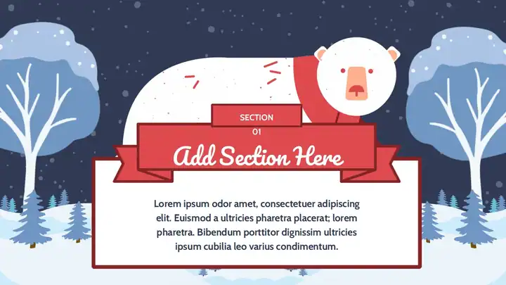 Simple Winter Background Slides