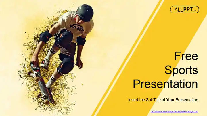 Skateboard Jump PowerPoint Templates
