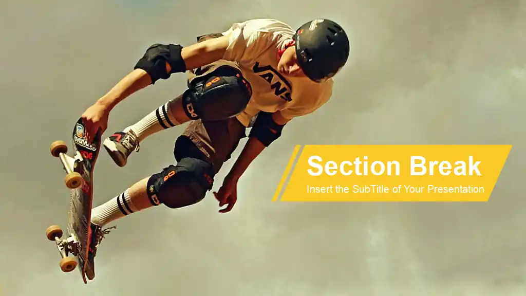 Skateboard Jump PowerPoint Templates