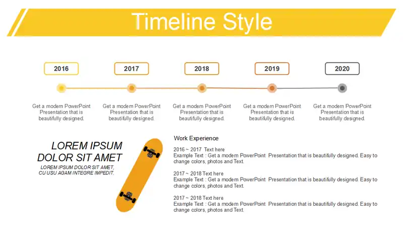 Skateboard Jump PowerPoint Templates