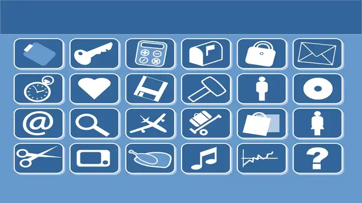 Small Icons Blue