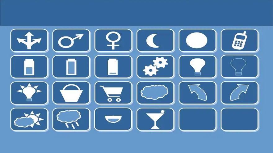 Small Icons Blue