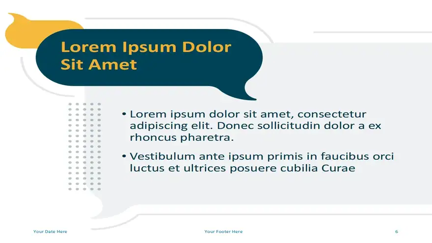 Speech Balloons Template for PowerPoint and Google Slides