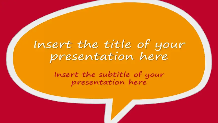 Speech Bubbles – Free Template for PowerPoint and Impress