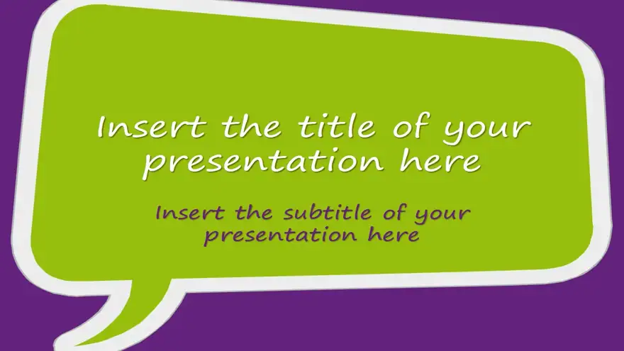 Speech Bubbles – Free Template for PowerPoint and Impress