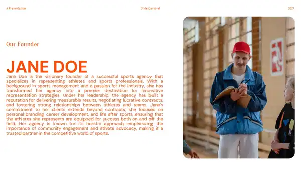 Sports Agency Success Story Slides