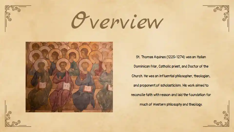 St Thomas Aquinas Philosophy Slides