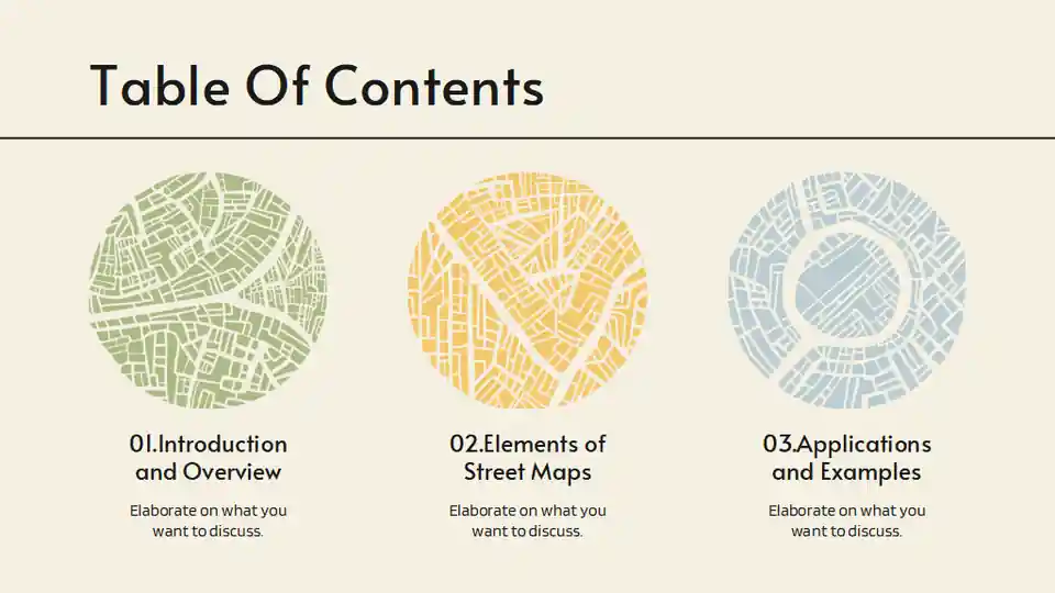 Street Maps Minitheme Slides
