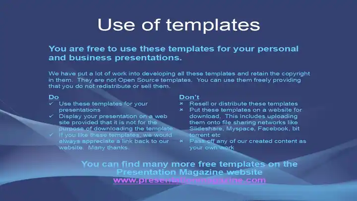 Subtle Waves Business Template