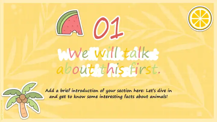 Summer vibes, free summer presentation template.