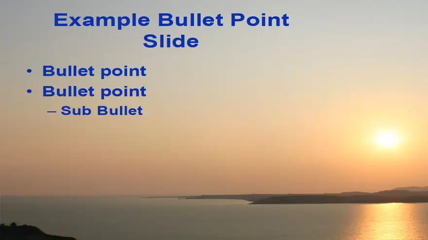 Sunset template