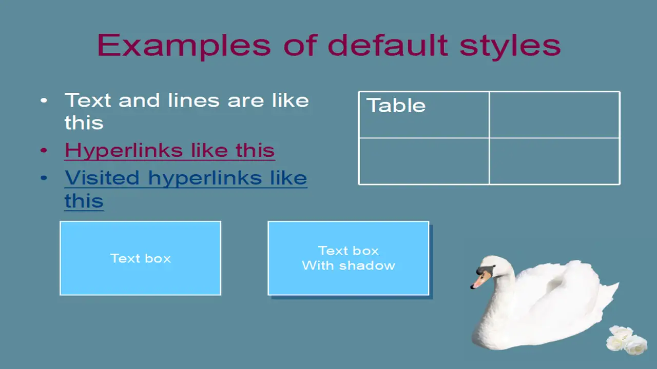 Swans Template