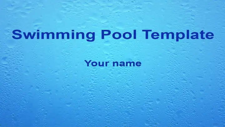 Swimming Pool Template