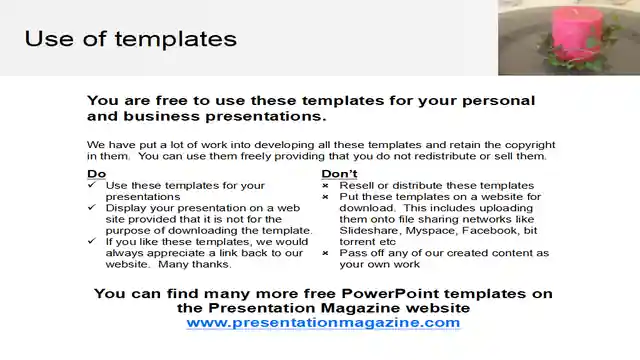 Table Decorations PowerPoint Template