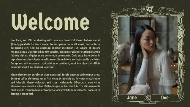 Tarot Card Style Asian Forests Mythology Slides