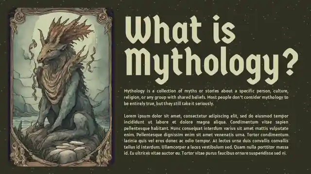 Tarot Card Style Asian Forests Mythology Slides