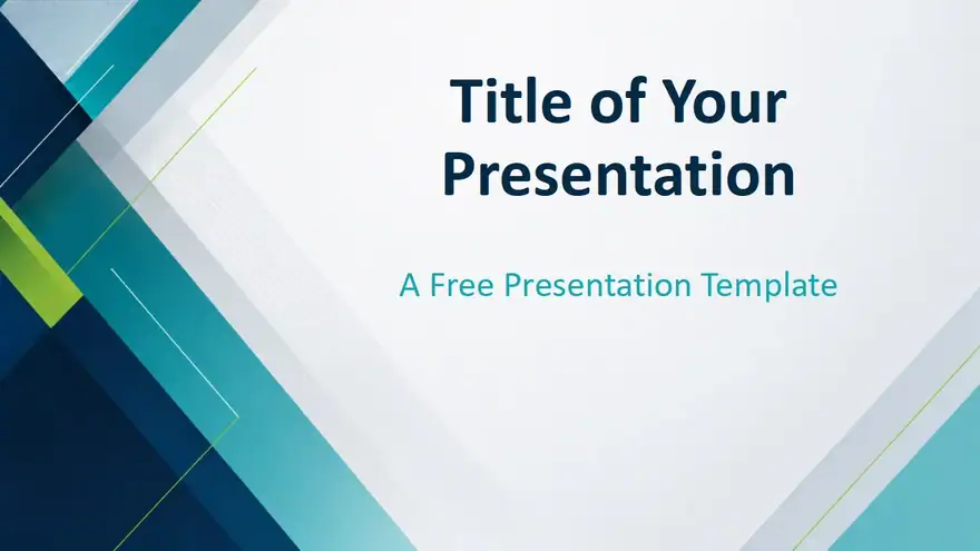 Teal Geometry Template