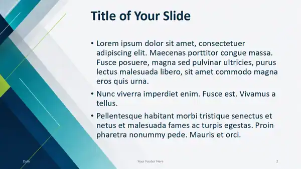 Teal Geometry Template