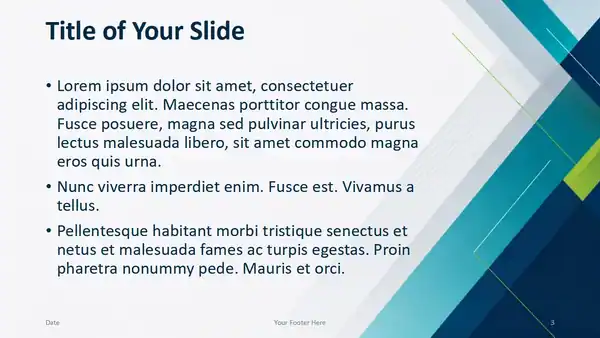 Teal Geometry Template
