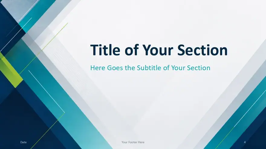 Teal Geometry Template