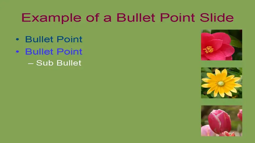 Three Flowers Template