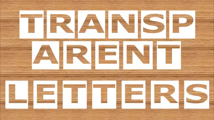 Transparent Letters PowerPoint Template