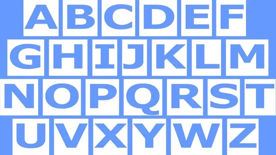 Transparent Letters PowerPoint Template