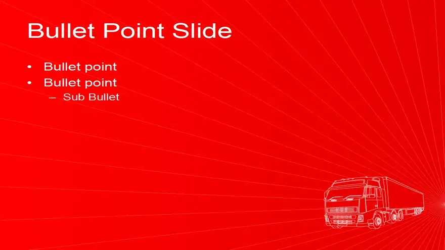 Transport Lorry PowerPoint Template