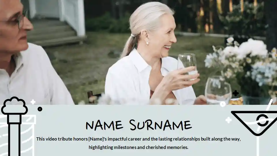 Tribute Video Slideshow for Retirement