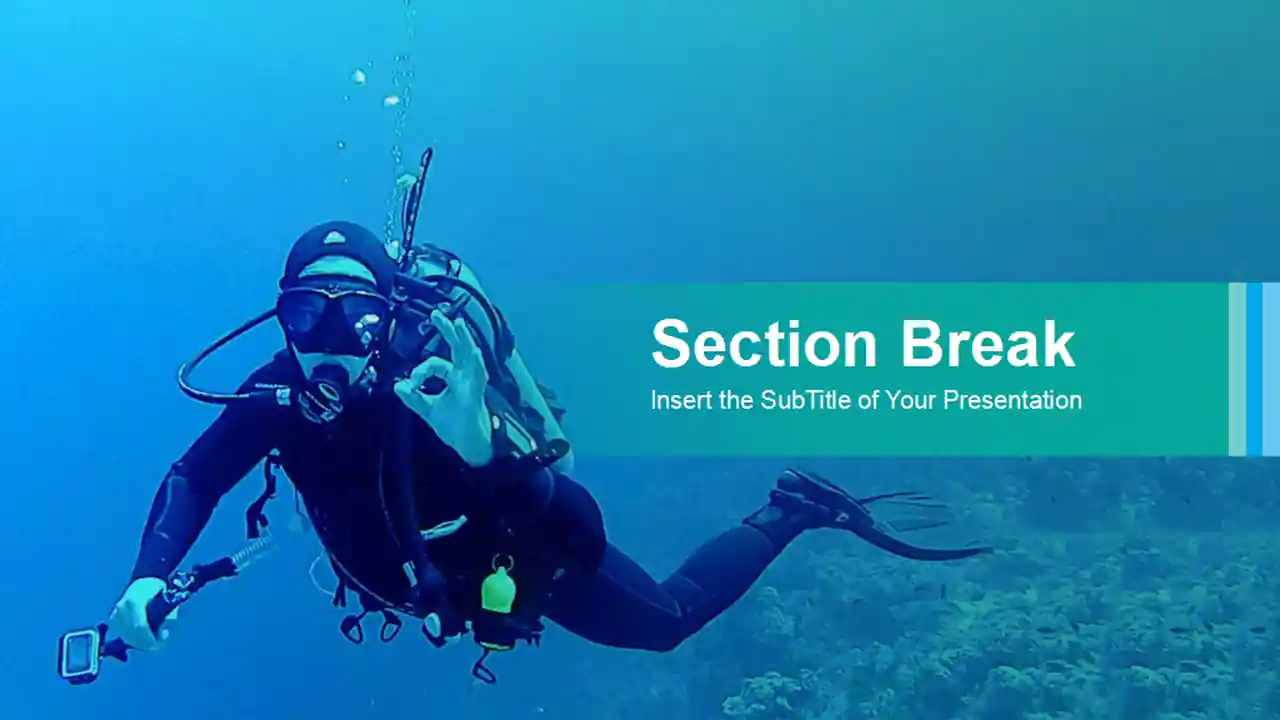 Underwater Scuba Diving PowerPoint Templates