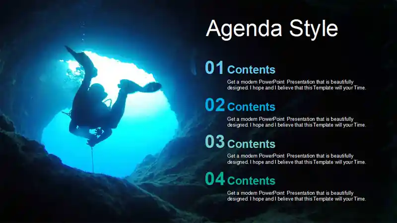 Underwater Scuba Diving PowerPoint Templates