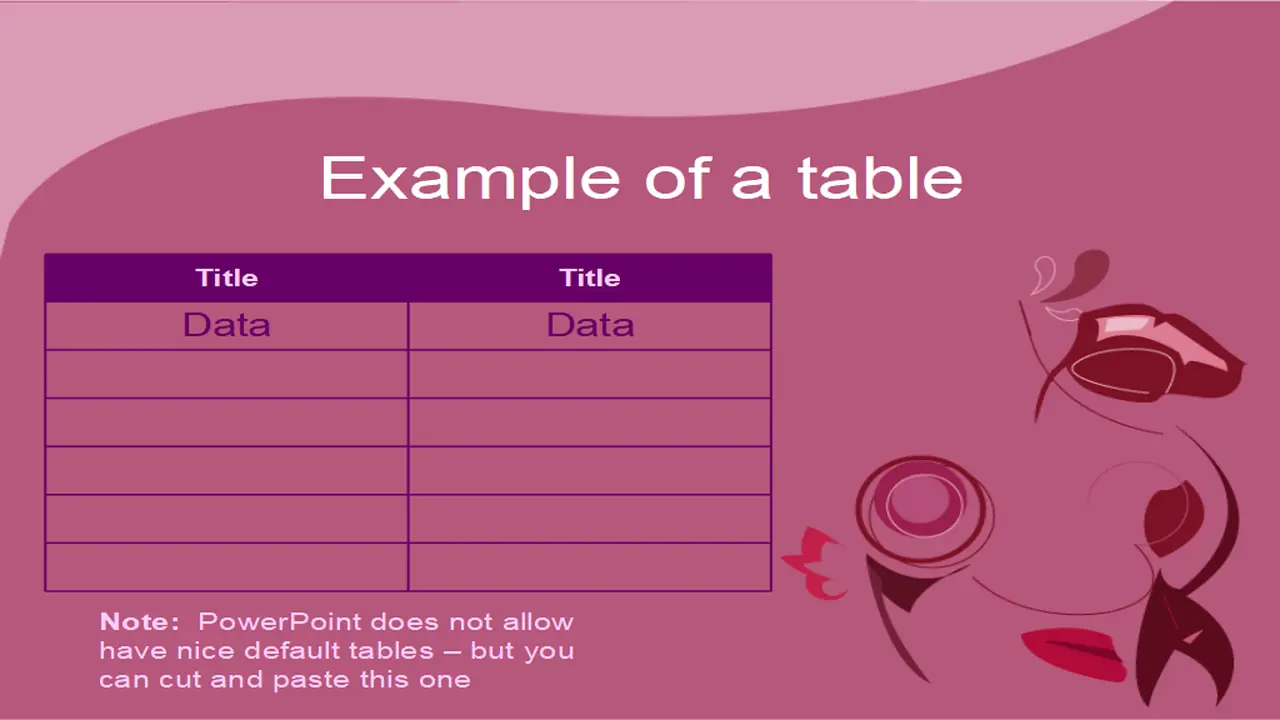 Valentine Violet Template