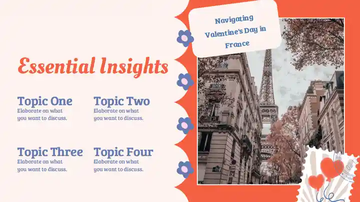 Valentine's Day in France Slides